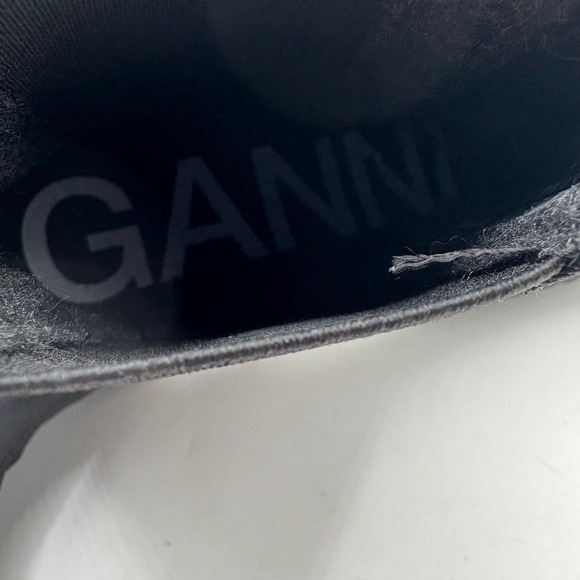 Ganni Outdoor Chelsea Boots Rubber Canvas Lug Sole Waterproof Size 38 US 7.5-8 - Picture 7 of 10